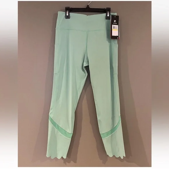 New! FILA “Dreama” Scallop Hem Active Leggings – Mint Green (M, NWT) - Picture 2 of 6